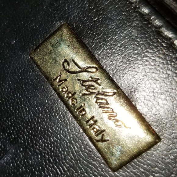 STEFANO suede black small bag Italy - Picture 8 of 9